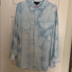 Sanctuary Tie Dyed Button Down Shirt